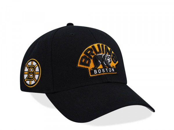 47Brand Boston Bruins Black Sure Shot MVP Snapback Cap