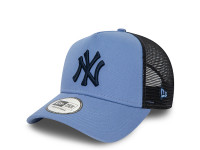 New Era New York Yankees League Essential Blue 9Forty A Frame Trucker Snapback Cap