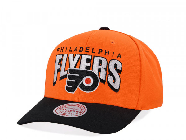Mitchell & Ness Philadelphia Flyers Pro Crown Fit Vintage Orange Snapback Cap