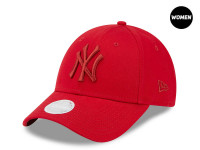 New Era New York Yankees Scarlet Red Women 9Forty Snapback  Cap