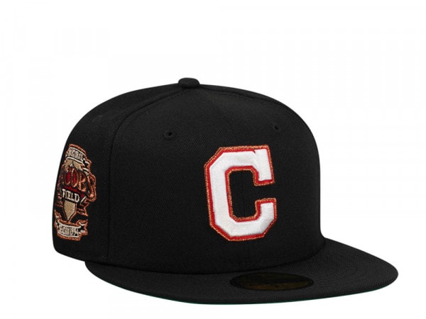New Era Cleveland Indians Jacobs Field Black Throwback Edition 59Fifty Fitted Cap