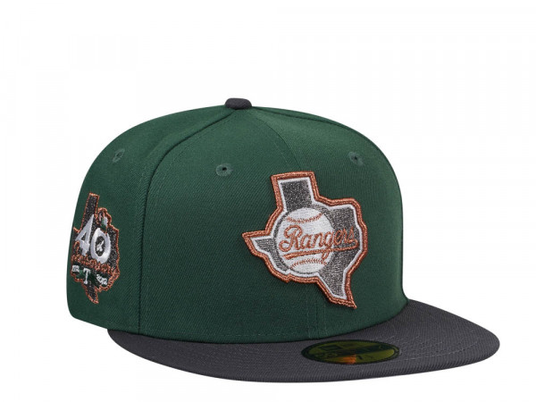 New Era Texas Rangers 40th Anniversary Pine Copper Two Tone Edition 59Fifty Fitted Cap