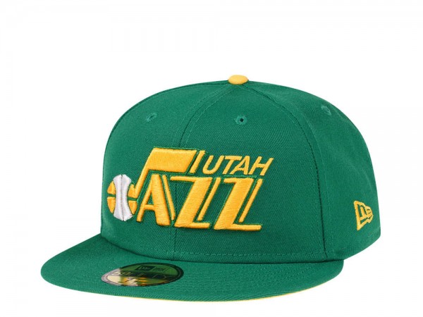 New Era Utah Jazz Kelly Green Prime Edition 59Fifty Fitted Cap