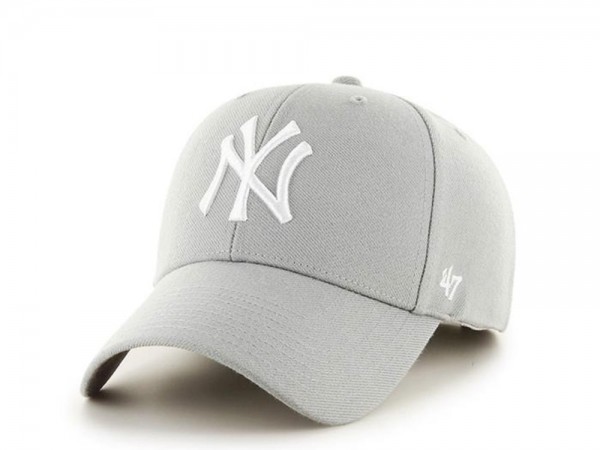 47brand New York Yankees Grey MVP Strapback Cap