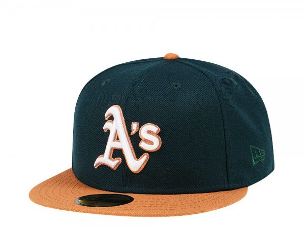 New Era Oakland Athletics Green Tan Two Tone Edition 59Fifty Fitted Cap