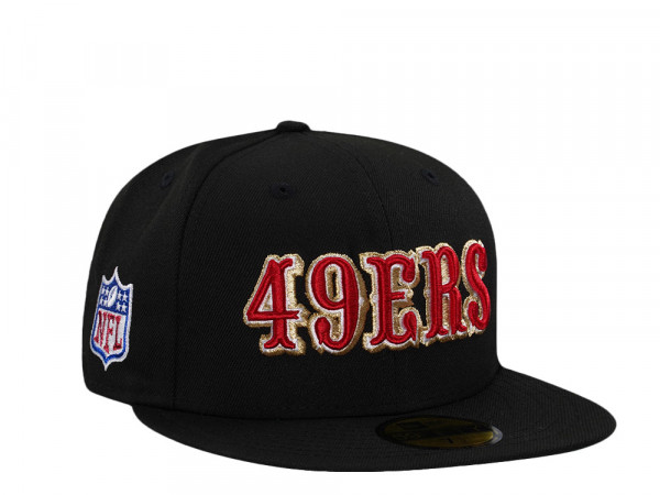 New Era San Francisco 49ers Black Throwback Prime Edition 59Fifty Fitted Cap