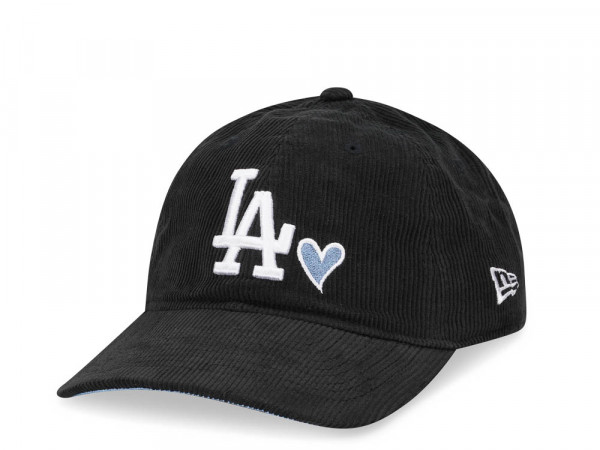 New Era Los Angeles Dodgers Black Cord Heart Edition 9Twenty Strapback Cap