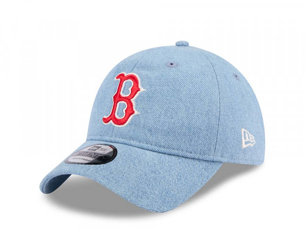 New Era Boston Red Sox Washed Denim 9Twenty Strapback Cap