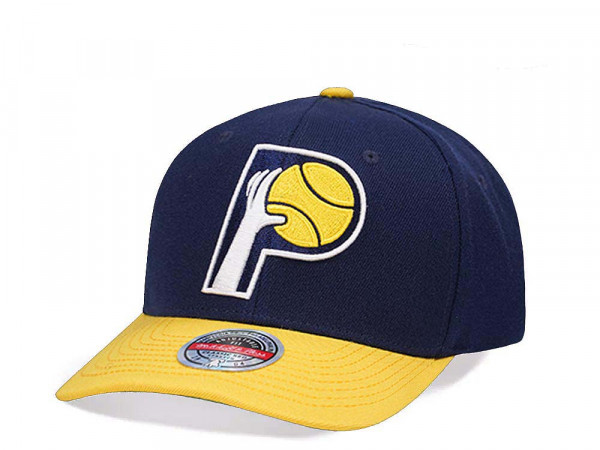 Mitchell & Ness Indiana Pacers Team Two Tone 2.0 Hardwood Classic Red Flex Snapback Cap
