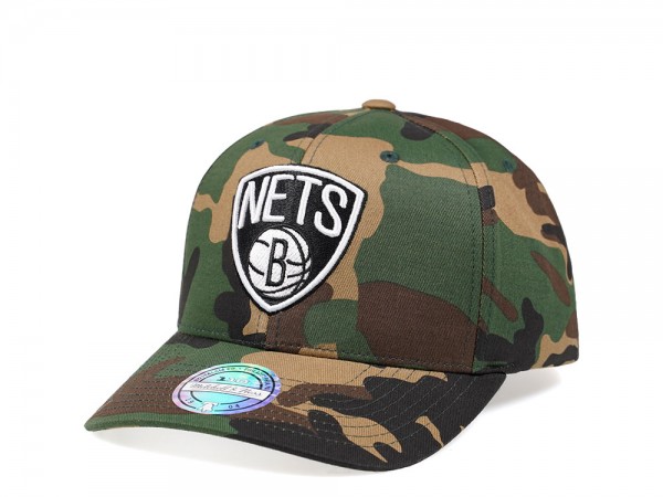 Mitchell & Ness Brooklyn Nets Camo 110 Flex Snapback Cap