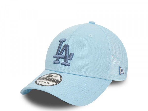 New Era Los Angeles Dodgers Home Field Sky Blue 9Forty Trucker Snapback Cap