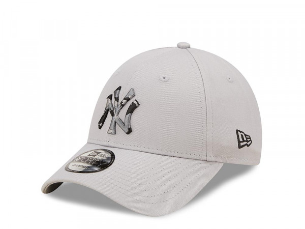 New Era New York Yankees Seasonal Infill Gray 9Forty Strapback Cap