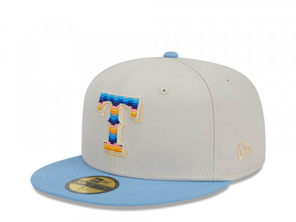 New Era Texas Rangers Beachfront Stone Two Tone Edition 59Fifty Fitted Cap