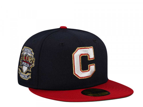 New Era Cleveland Indians Jacobs Field Throwback Two Tone Edition 59Fifty Fitted Cap