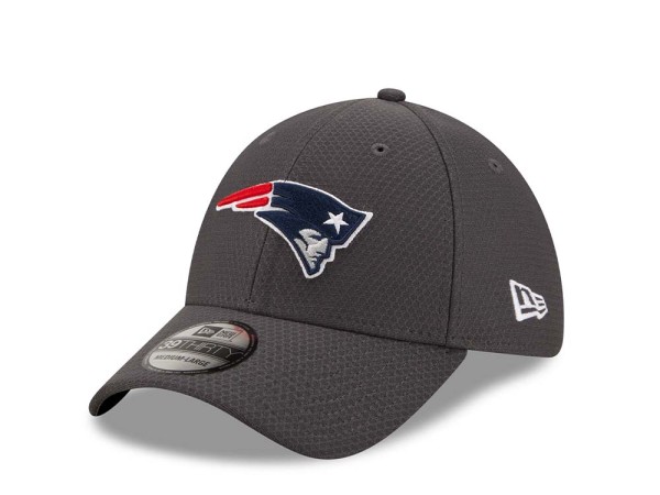 New Era New England Patriots Gray Tech 39Thirty Stretch Cap