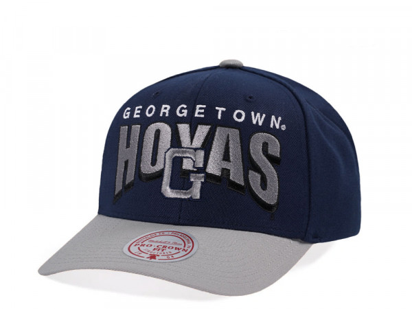 Mitchell & Ness Georgetown Hoyas Pro Crown Fit Navy Snapback Cap