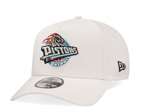 New Era Detroit Pistons Creme Edition 9Forty A Frame Snapback Cap