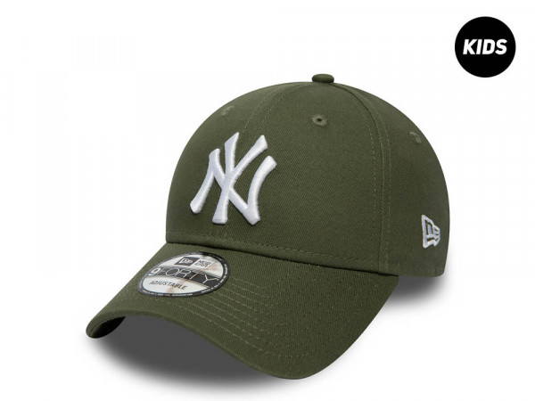 New Era New York Yankees Olive Kids 9Forty Strapback Cap