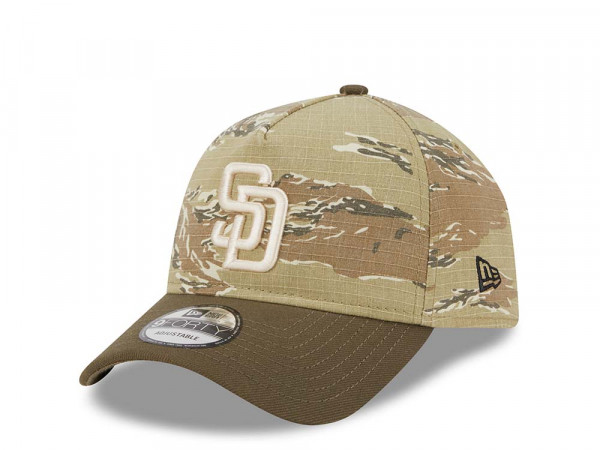 New Era San Diego Padres Tiger Camo Two Tone 9Forty A Frame Snapback Cap