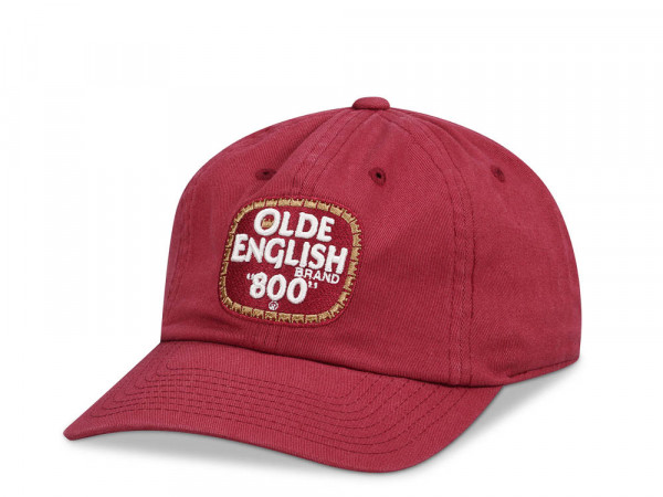 American Needle Miller Old English Slouch Maroon Strapback Cap
