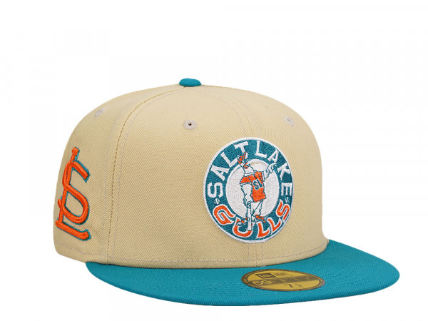 New Era Salt Lake Gulls Vegas Gold Two Tone Prime Edition 59Fifty Fitted Cap