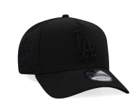 New Era Los Angeles Dodgers 40th Anniversary All Black Edition 9Forty A Frame Snapback Cap