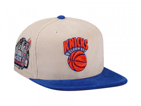 Mitchell & Ness New York Knicks All Star 1998 Two Tone Hardwood Classic Cord Edition Dynasty Fitted Cap