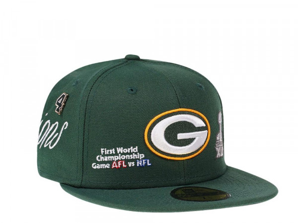 New Era Green Bay Packers Historicchamps Green 59Fifty Fitted Cap