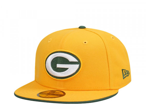 New Era Green Bay Packers Yellow Olive Edition 59Fifty Fitted Cap