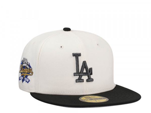 New Era Los Angeles Dodgers 100th Anniversary Chrome Metallic Two Tone Edition 59Fifty Fitted Cap