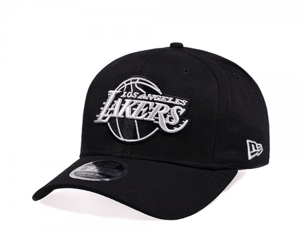 New Era Los Angeles Lakers Platinum Black Edition 9Fifty Stretch Snapback Cap