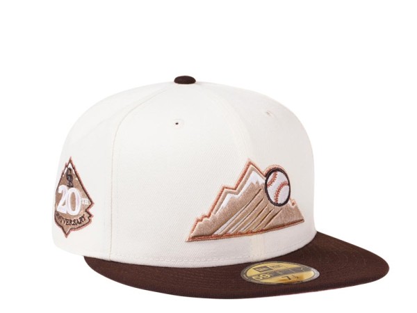 New Era Colorado Rockies 20th Anniversary Cream Dome Prime Edition 59Fifty Fitted Cap