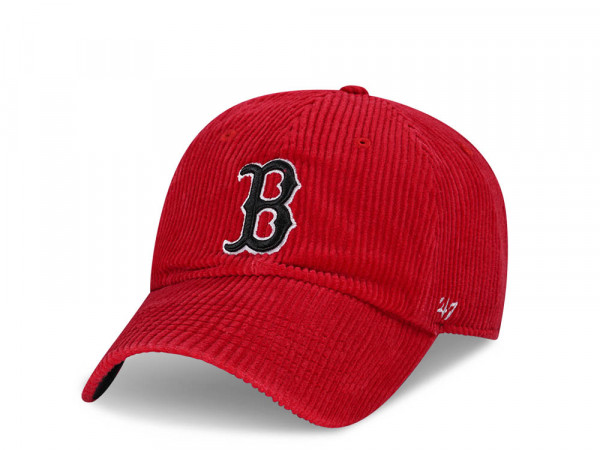 47Brand Boston Red Sox Red Thick Cord Clean Up Strapback Cap