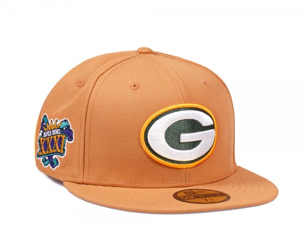 New Era Green Bay Packers Super Bowl XXXI Golden Memories Collection 59Fifty Fitted Cap