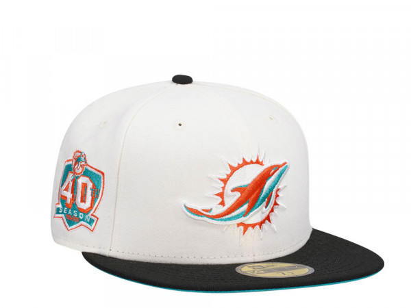 New Era Miami Dolphins 40th Anniversary Two Tone Edition 59Fifty Fitted Cap