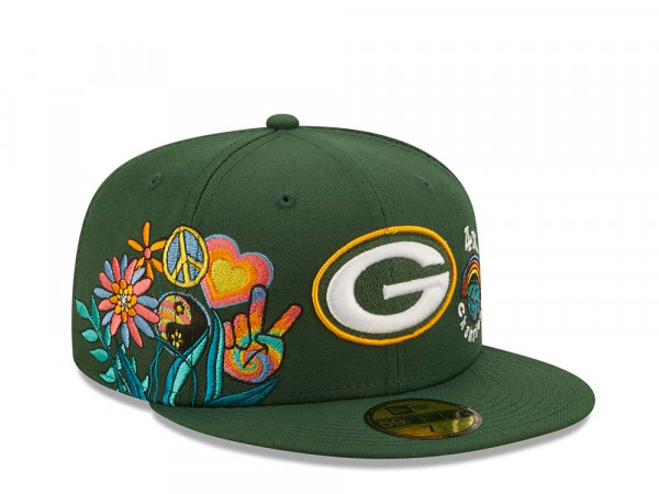 New Era Green Bay Packers 4x Champions - Green Groovy Edition 59Fifty Fitted Cap