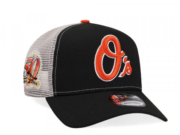 New Era Baltimore Orioles 50th Anniversary Edition A Frame Trucker Snapback Cap