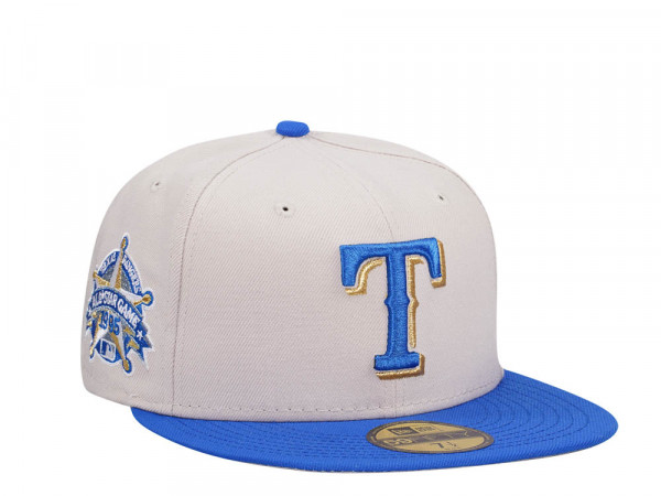 New Era Texas Rangers All Star Game 1995 Stone Gold Two Tone Edition 59Fifty Fitted Cap