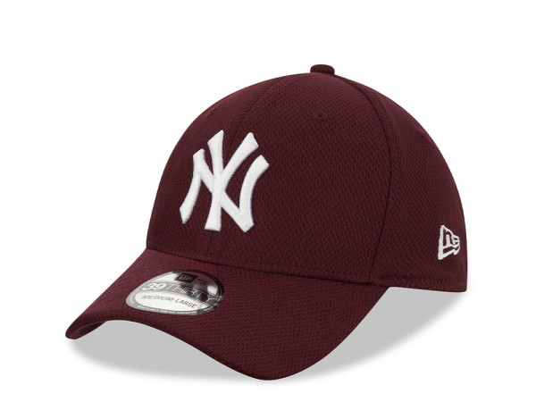 New Era New York Yankees Diamond Era  Maroon 39Thirty Stretch Cap