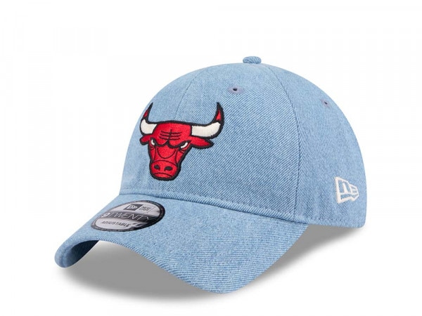 New Era Chicago Bulls Washed Denim 9Twenty Strapback Cap