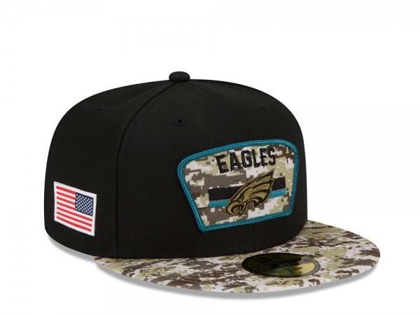 New Era Philadelphia Eagles Salute to Service 21 59Fifty Fitted Cap