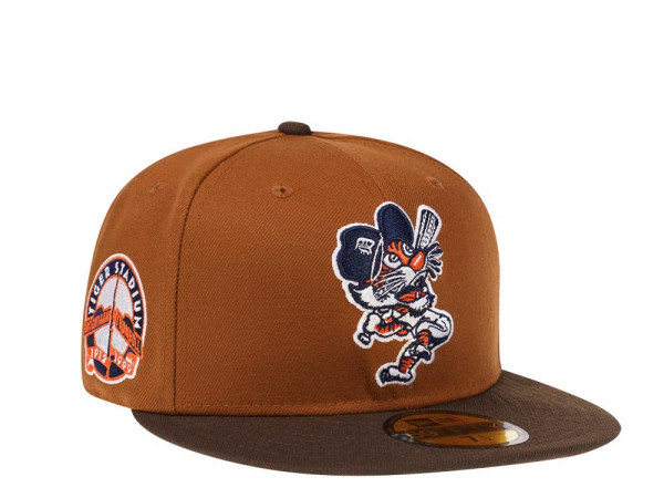 New Era Detroit Tigers Stadium Patch Bourbon and Suede Edition 59Fifty Fitted Cap