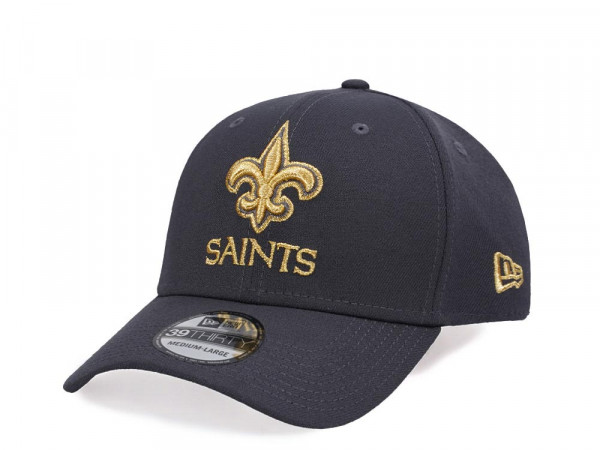 New Era New Orleans Saints Gray Gold Edition 39Thirty Stretch Cap