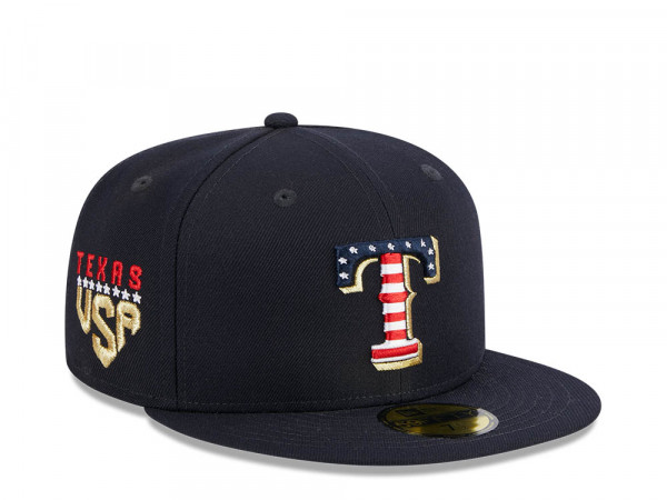 New Era Texas Rangers 4th of July 23 Authentic On-Field 59Fifty Fitted Cap