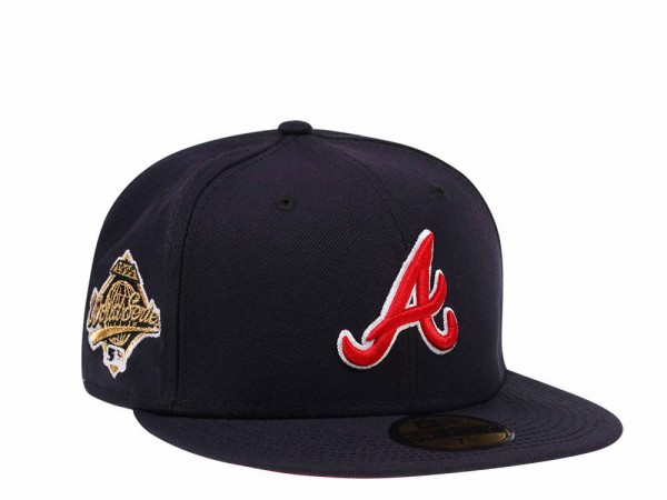 New Era Atlanta Braves World Series 1995 Navy and Red Prime Edition 59Fifty Fitted Cap