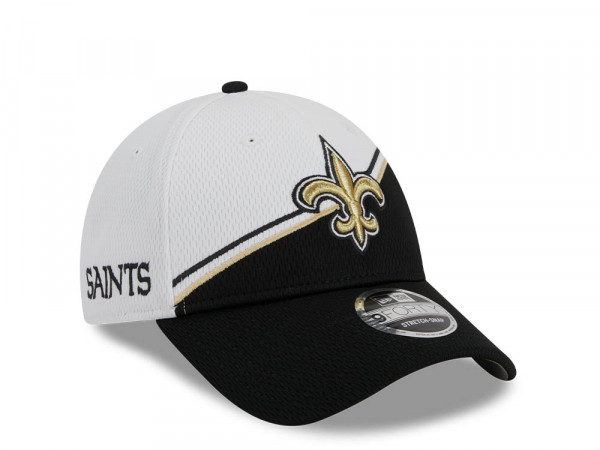 New Era New Orleans Saints NFL Sideline 2023 Black White  9Forty Snapback Cap