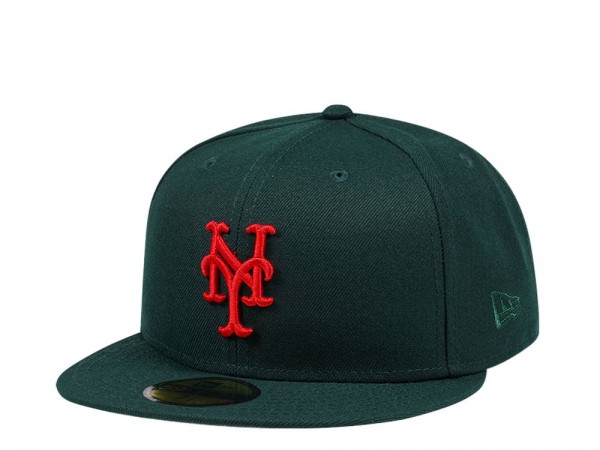 New Era New York Mets Dark Green Prime Edition 59Fifty Fitted Cap