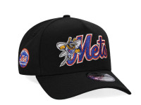 New Era Binghamton Mets Black Metallic Edition A Frame Snapback Cap