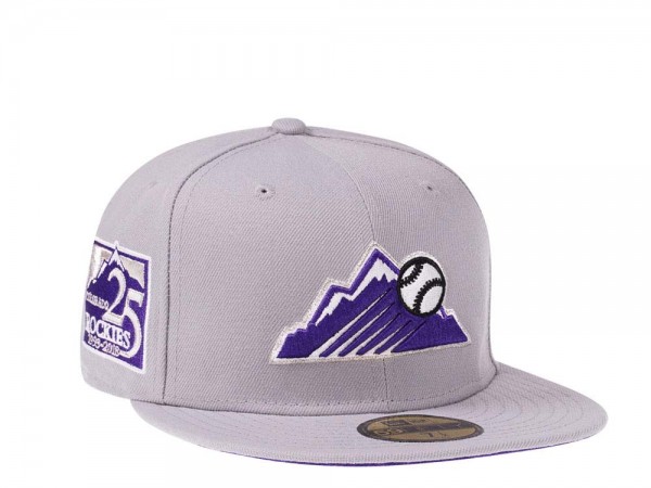 New Era Colorado Rockies 25th Anniversary Fresh Gray Edition 59Fifty Fitted Cap