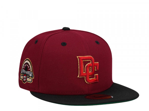 New Era Washington Nationals Stadium Anniversary Smooth Red Two Tone Throwback Edition 59Fifty Fitted Cap